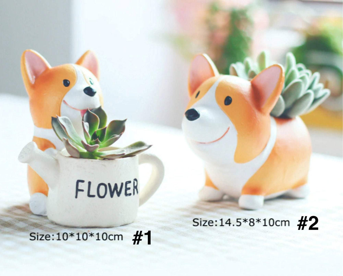 Hars Corgi Mini Bloempot