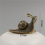 Retro Queen Koperen Mini Slak Thee Huisdier Bureau Ornament