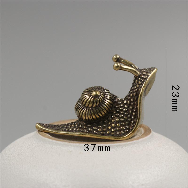 Retro Queen Koperen Mini Slak Thee Huisdier Bureau Ornament