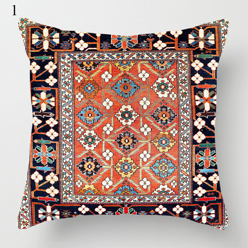 Etnische Boho Mandala Print Linnen Sierkussenhoes Bank Kussenhoes Thuisdecoratie# Avosian