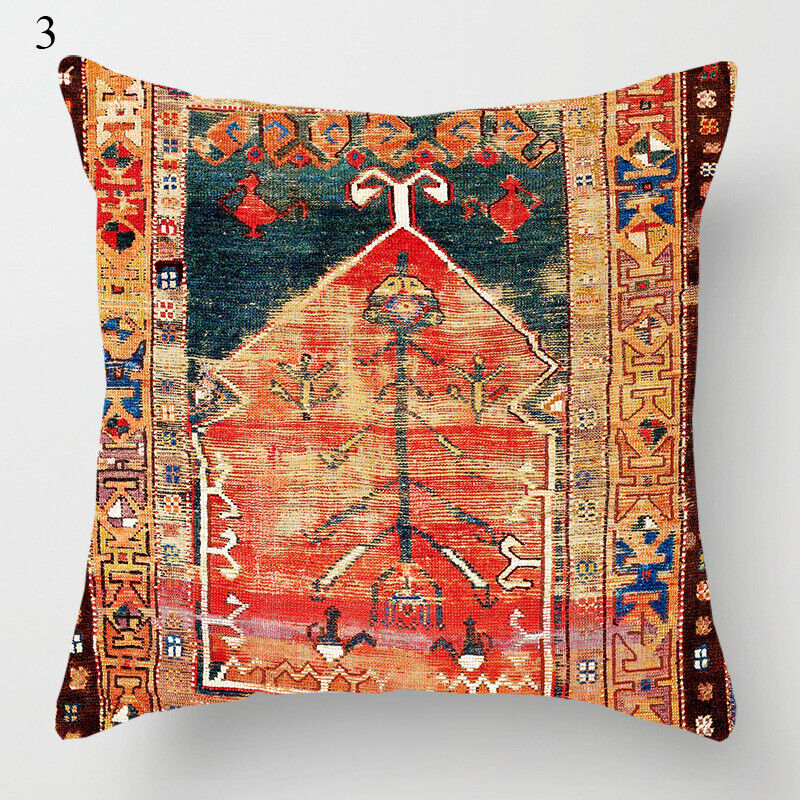 Etnische Boho Mandala Print Linnen Sierkussenhoes Bank Kussenhoes Thuisdecoratie# Avosian