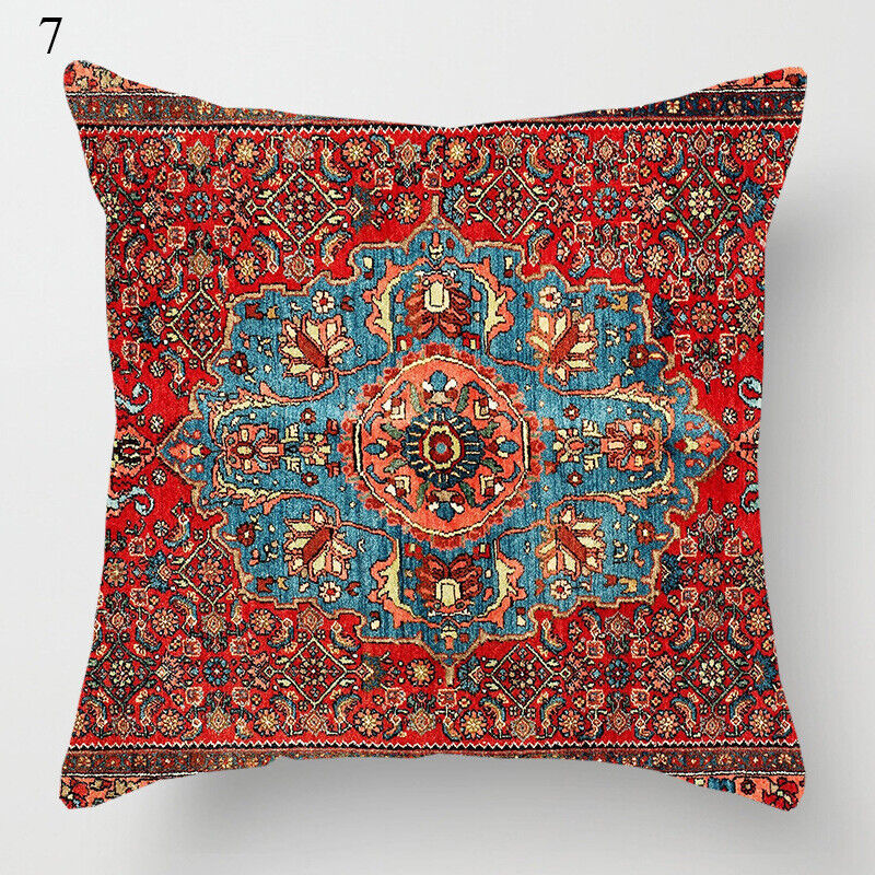Etnische Boho Mandala Print Linnen Sierkussenhoes Bank Kussenhoes Thuisdecoratie# Avosian