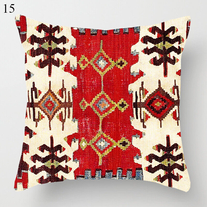 Etnische Boho Mandala Print Linnen Sierkussenhoes Bank Kussenhoes Thuisdecoratie# Avosian