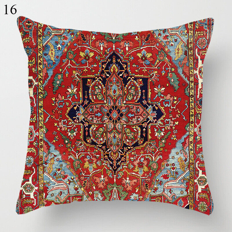 Etnische Boho Mandala Print Linnen Sierkussenhoes Bank Kussenhoes Thuisdecoratie# Avosian