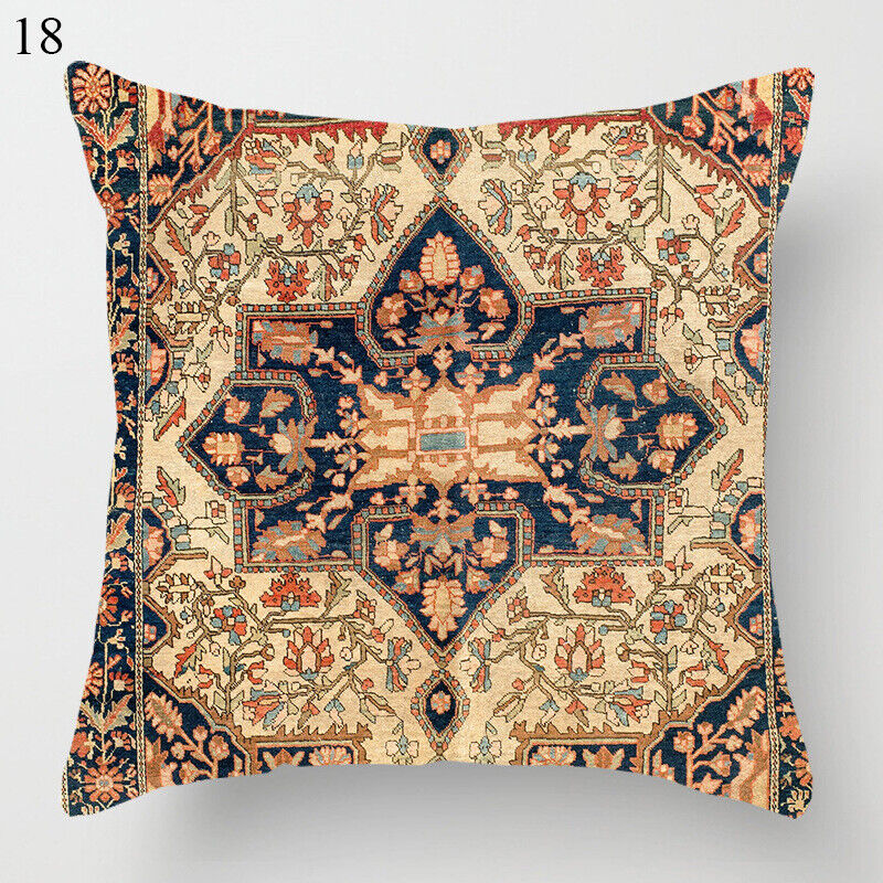 Etnische Boho Mandala Print Linnen Sierkussenhoes Bank Kussenhoes Thuisdecoratie# Avosian