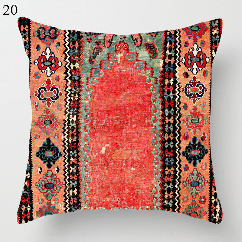 Etnische Boho Mandala Print Linnen Sierkussenhoes Bank Kussenhoes Thuisdecoratie# Avosian