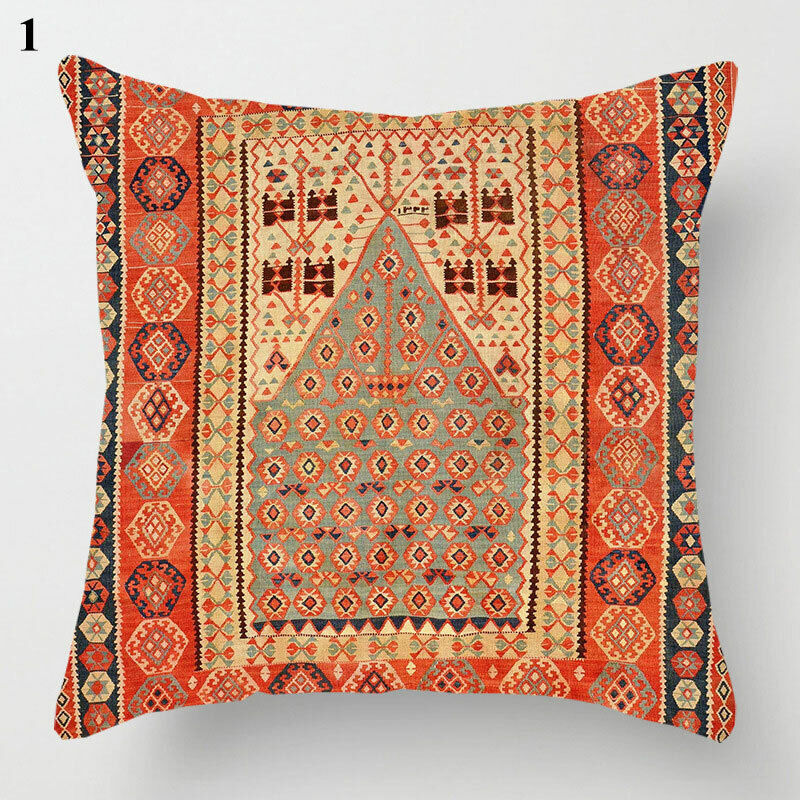 Etnische Boho Mandala Print Gooi Kussenhoes Sofa Kussen Cover Woondecoratie Avosian
