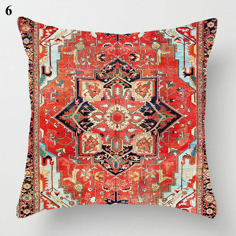 Etnische Boho Mandala Print Gooi Kussenhoes Sofa Kussen Cover Woondecoratie Avosian