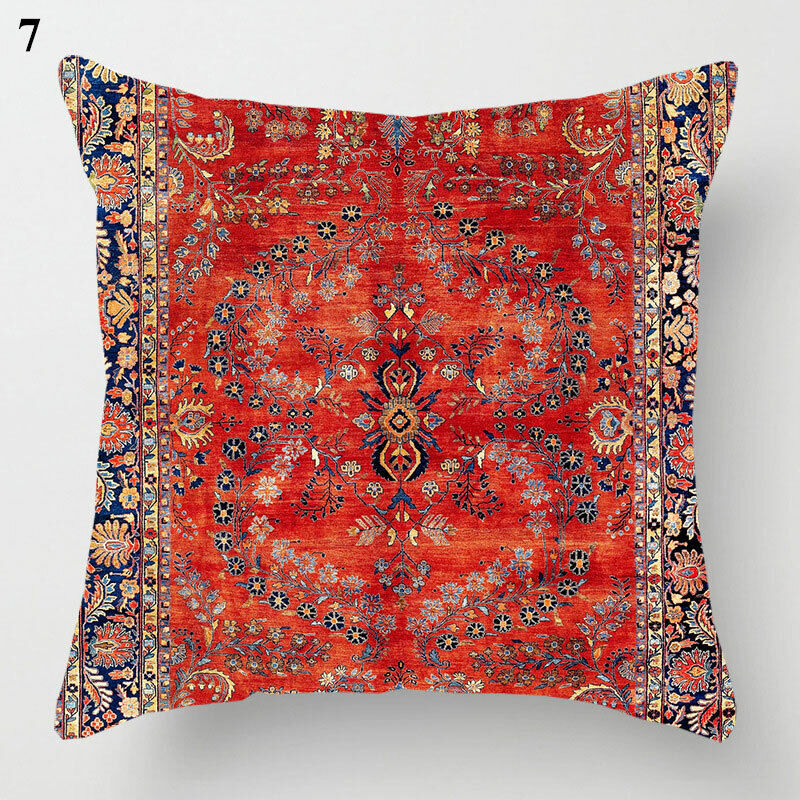 Etnische Boho Mandala Print Gooi Kussenhoes Sofa Kussen Cover Woondecoratie Avosian