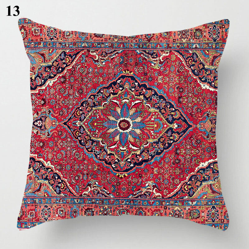 Etnische Boho Mandala Print Gooi Kussenhoes Sofa Kussen Cover Woondecoratie Avosian