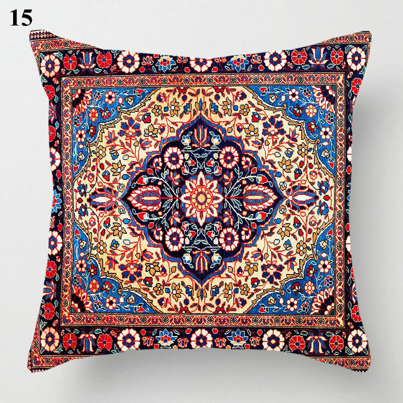 Etnische Boho Mandala Print Gooi Kussenhoes Sofa Kussen Cover Woondecoratie Avosian