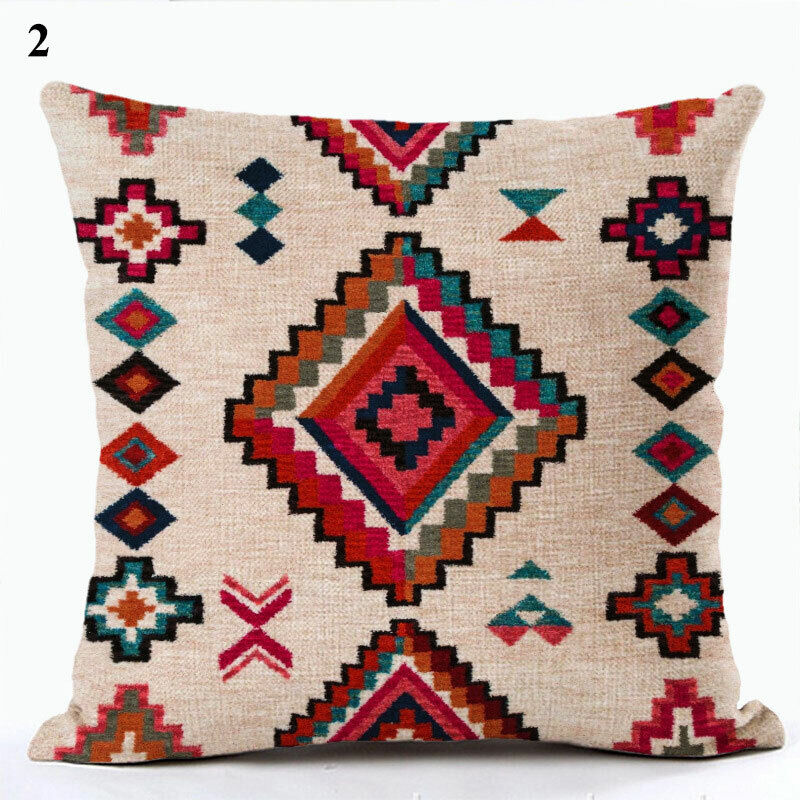 Etnische Boho Mandala Print Gooi Kussenhoes Sofa Kussen Cover Woondecoratie Avosian