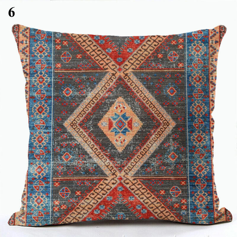Etnische Boho Mandala Print Gooi Kussenhoes Sofa Kussen Cover Woondecoratie Avosian
