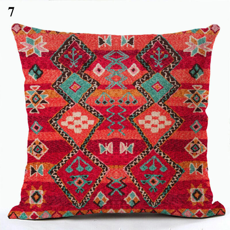 Etnische Boho Mandala Print Gooi Kussenhoes Sofa Kussen Cover Woondecoratie Avosian