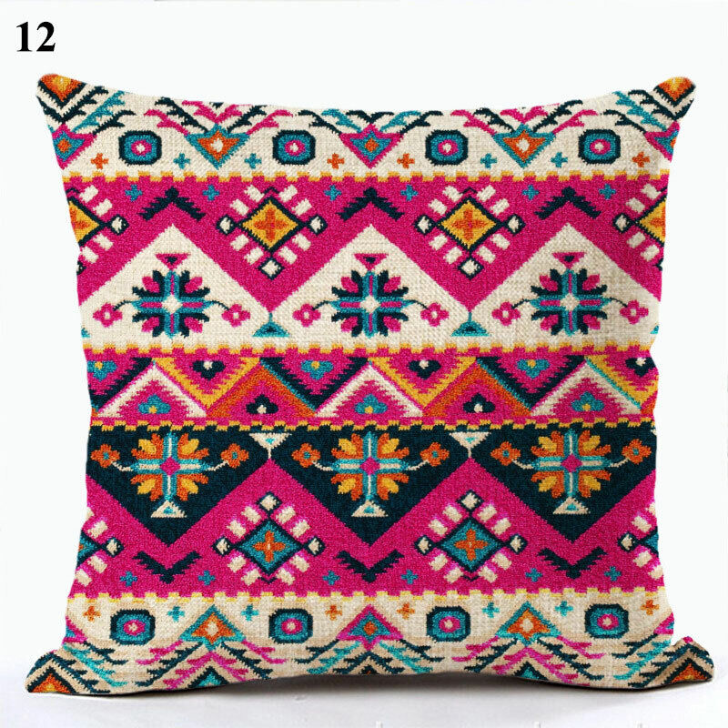 Etnische Boho Mandala Print Gooi Kussenhoes Sofa Kussen Cover Woondecoratie Avosian