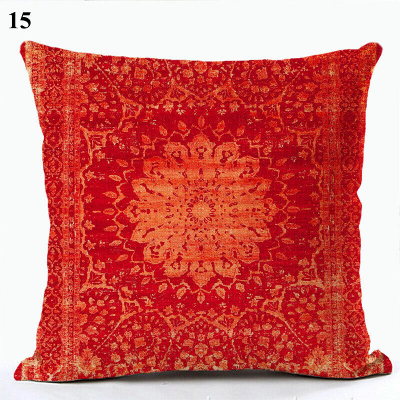 Etnische Boho Mandala Print Gooi Kussenhoes Sofa Kussen Cover Woondecoratie Avosian