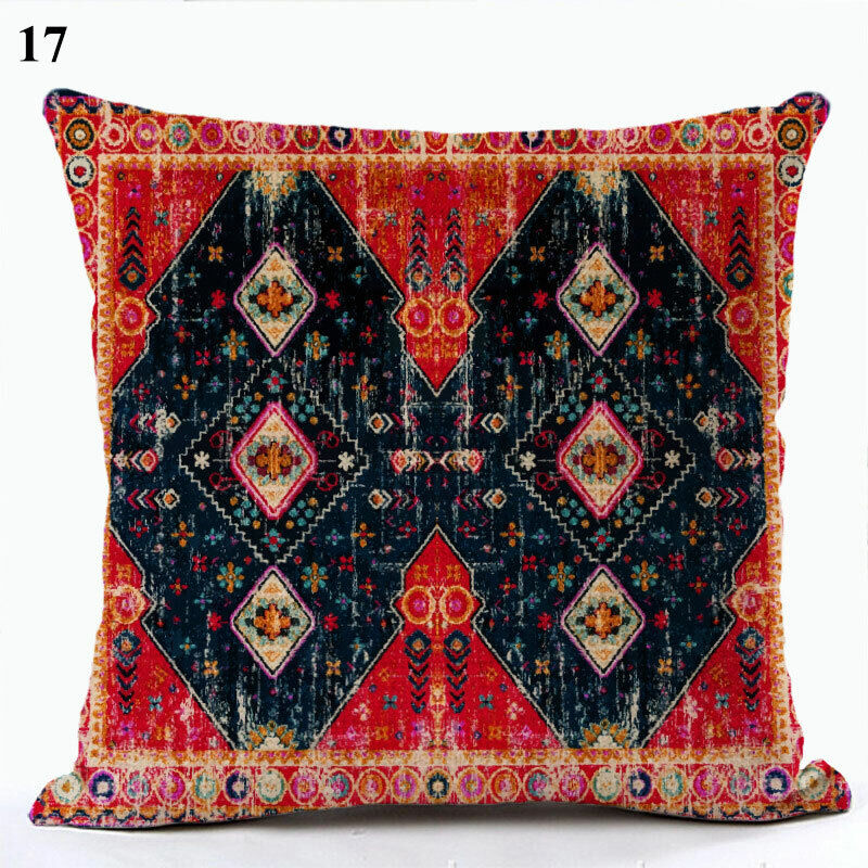 Etnische Boho Mandala Print Gooi Kussenhoes Sofa Kussen Cover Woondecoratie Avosian