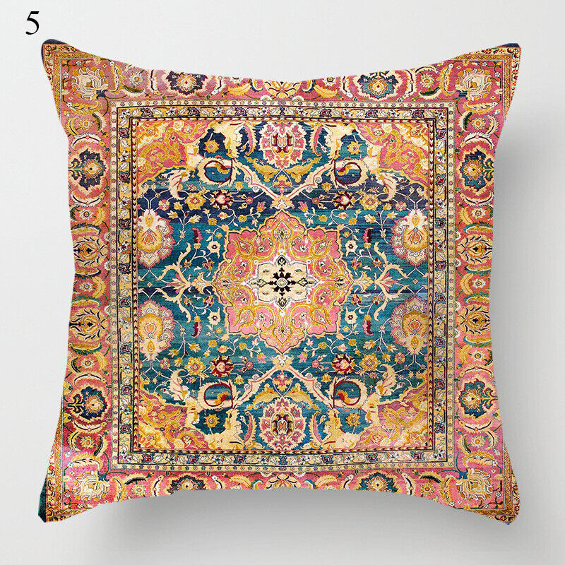 Etnische Boho Mandala Print Gooi Kussenhoes Sofa Kussen Cover Woondecoratie Avosian