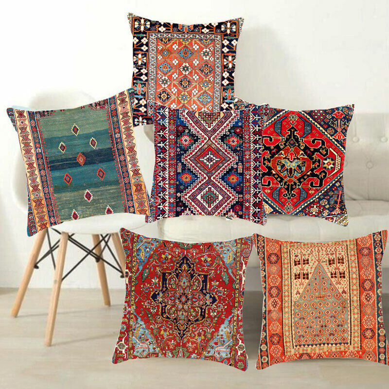 Etnische Boho Mandala Print Gooi Kussenhoes Sofa Kussen Cover Woondecoratie Avosian