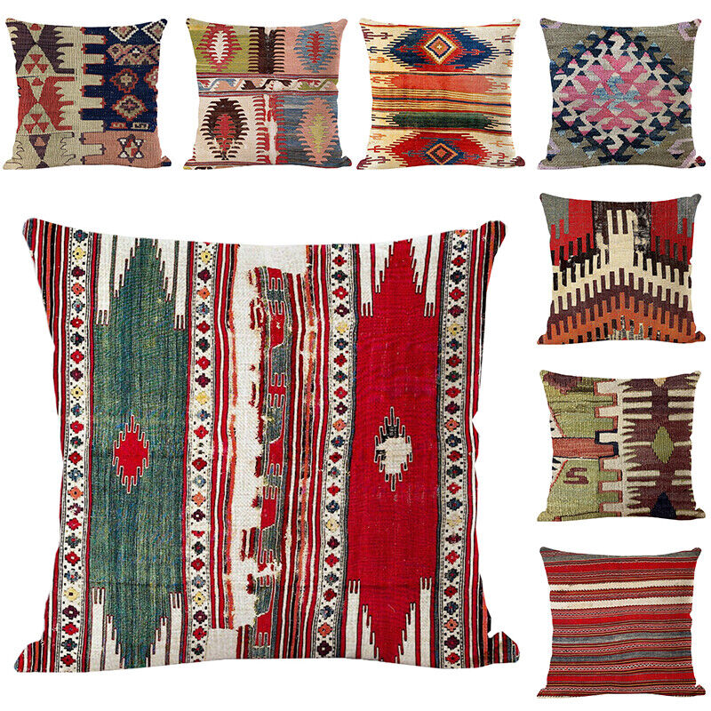 Etnische Boho Mandala Print Gooi Kussenhoes Sofa Kussen Cover Woondecoratie Avosian