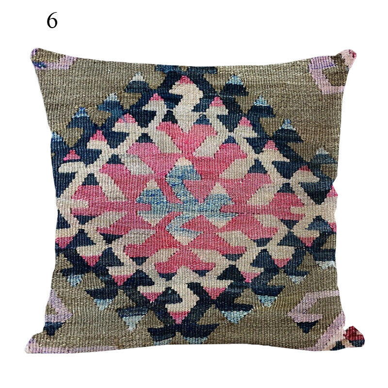 Etnische Boho Mandala Print Gooi Kussenhoes Sofa Kussen Cover Woondecoratie Avosian