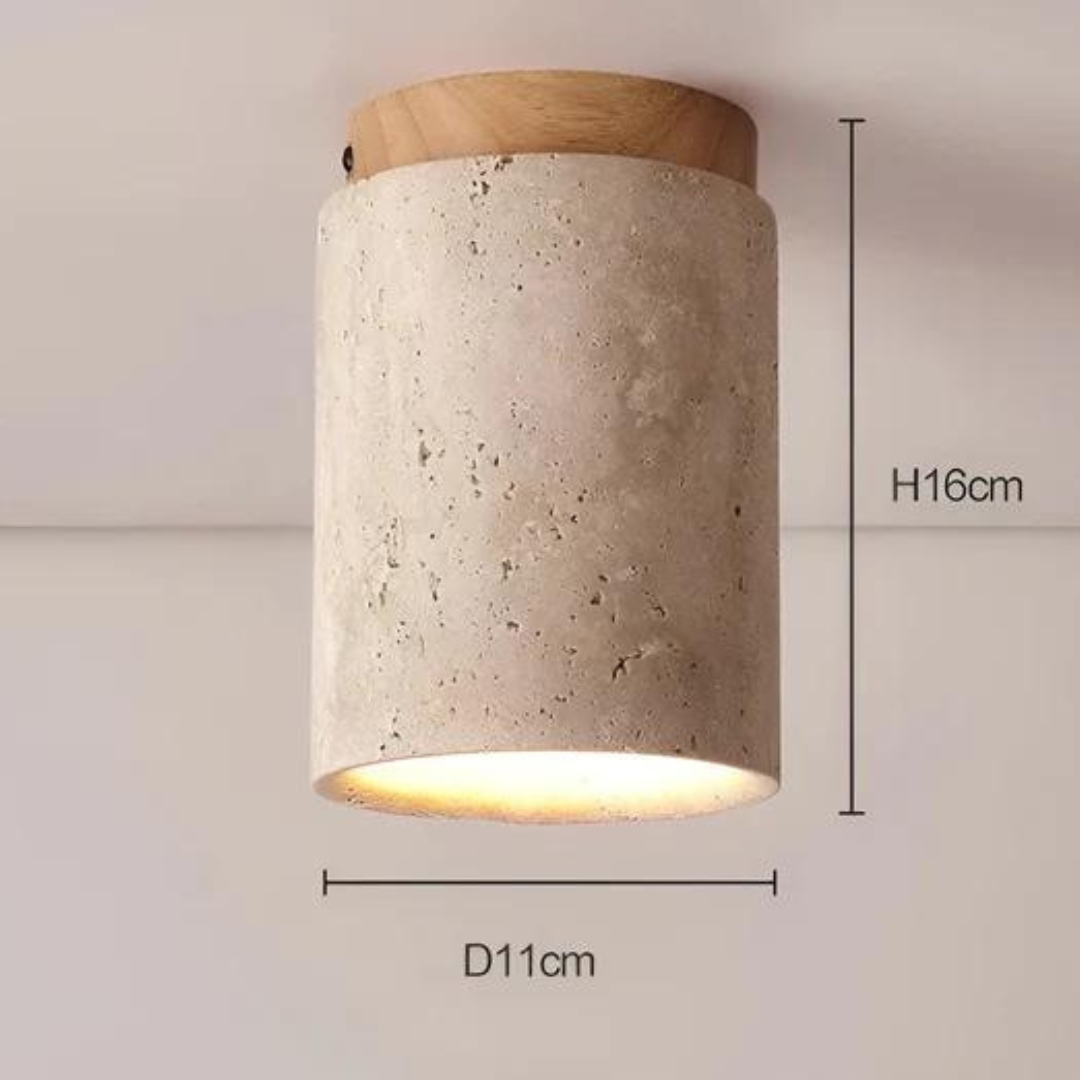Trendy ronde Japanse stijl plafondlamp - ZenLight