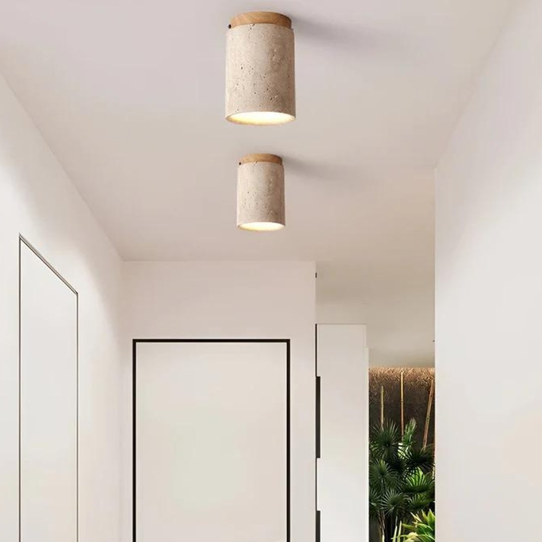 Trendy ronde Japanse stijl plafondlamp - ZenLight