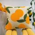 Oranje Geborduurd Decoratief Kussen