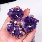 Roh-Amethist-Quartz-Kristal-Cluster