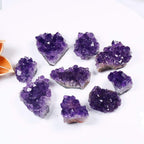 Roh-Amethist-Quartz-Kristal-Cluster